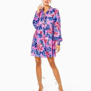 🌴 NWT Lilly Pulitzer Arlie Swing Dress in a Haillidaze print